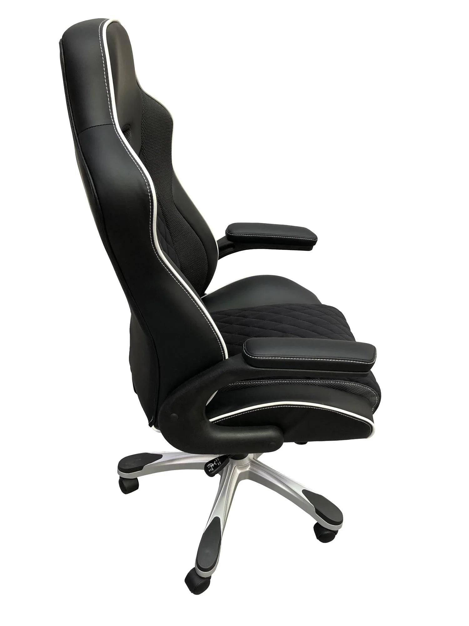 Alphason Silverstone Executive Gaming Chair in Microfibre & Faux Leather - Price Crash Furniture