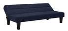 Kebo Futon in Blue Velvet by Dorel - Price Crash Furniture