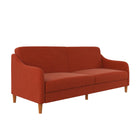 Jasper Sprung Sofa Bed - Orange Linen by Dorel - Price Crash Furniture