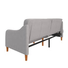 Jasper Sprung Sofa Bed - Light Grey Linen by Dorel - Price Crash Furniture