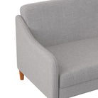 Jasper Sprung Sofa Bed - Light Grey Linen by Dorel - Price Crash Furniture