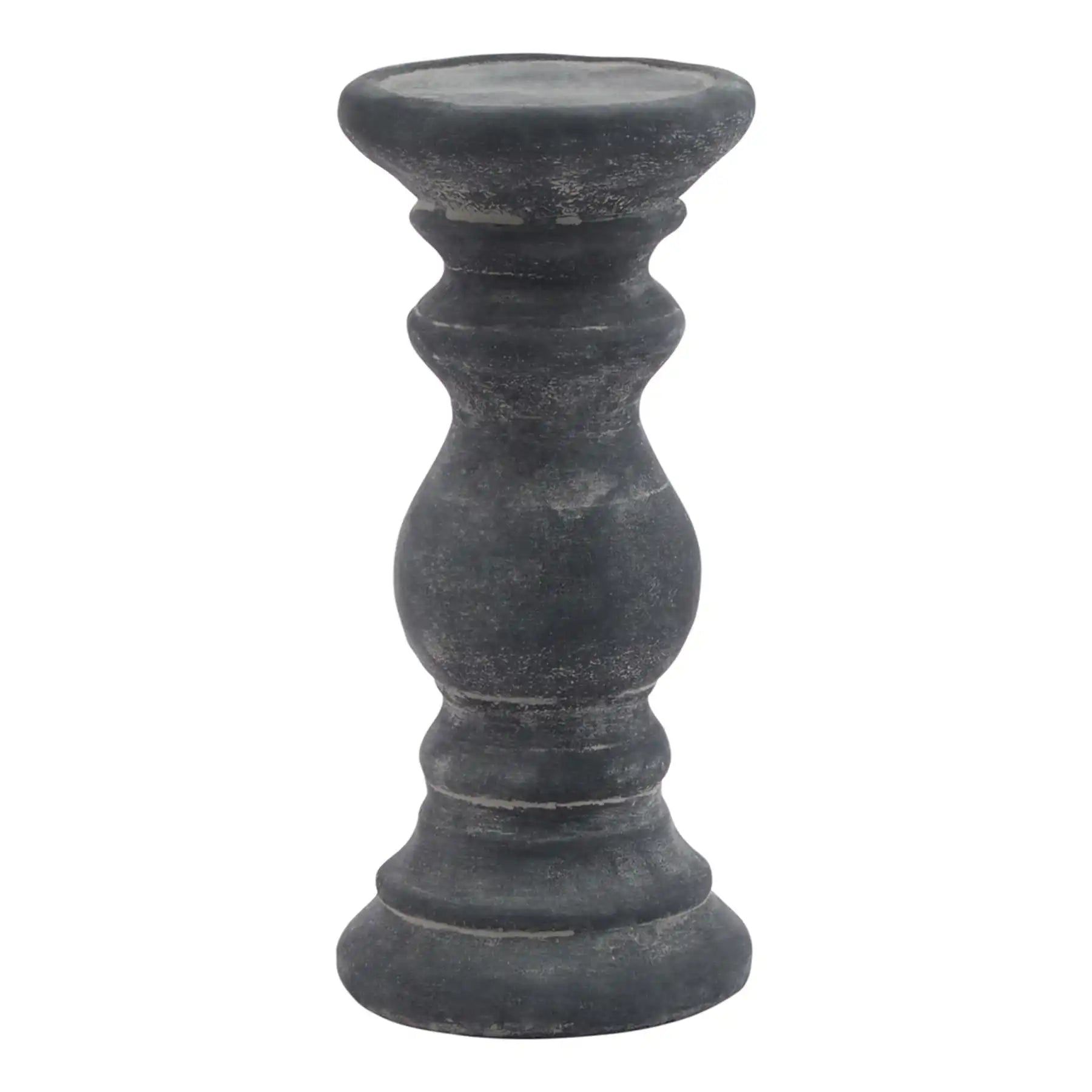 Amalfi Small Grey Column Candle Holder