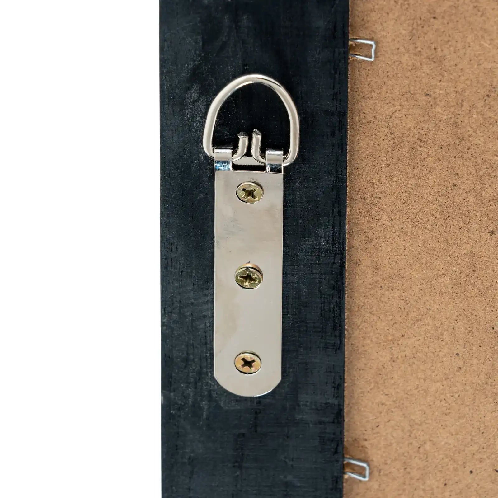 Black Wood Large Window Mirror