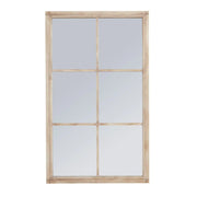 Washed Wood Large Window Mirror