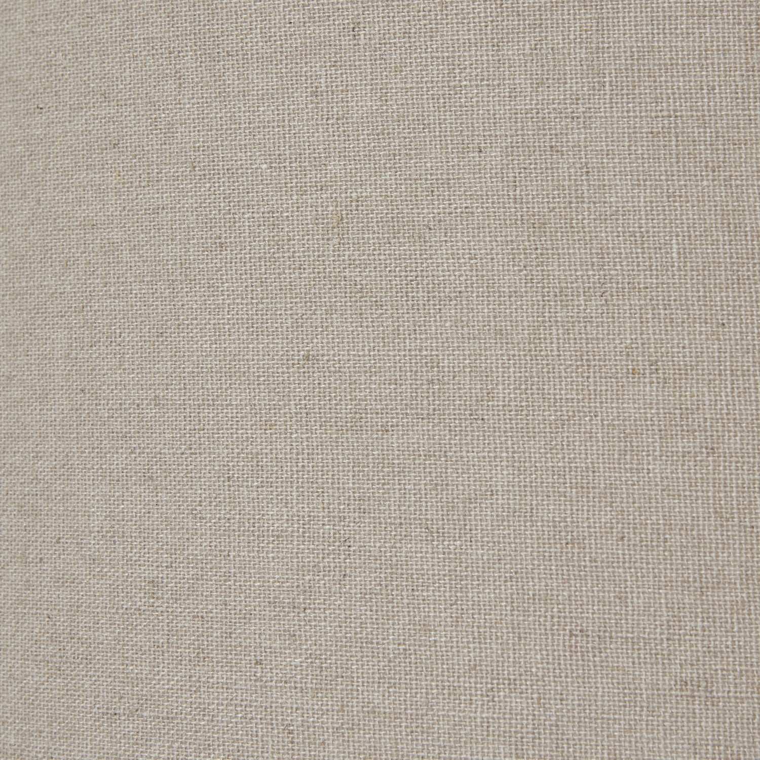 Squat White Beaded Ceramic Lamp With Linen Shade