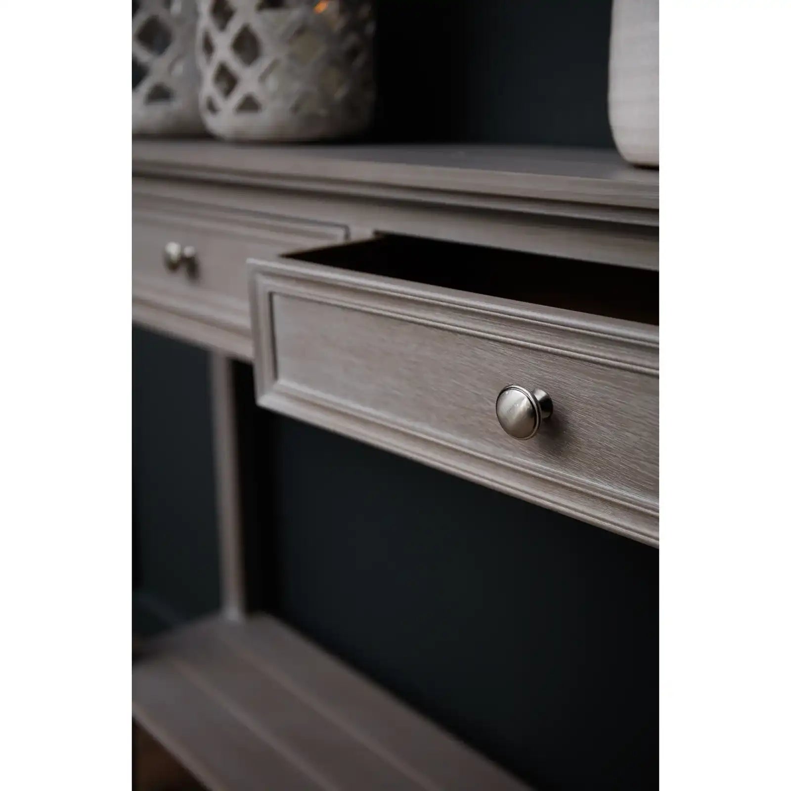 The Serene Collection Long Four Drawer Console Table