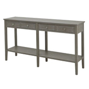The Serene Collection Long Four Drawer Console Table