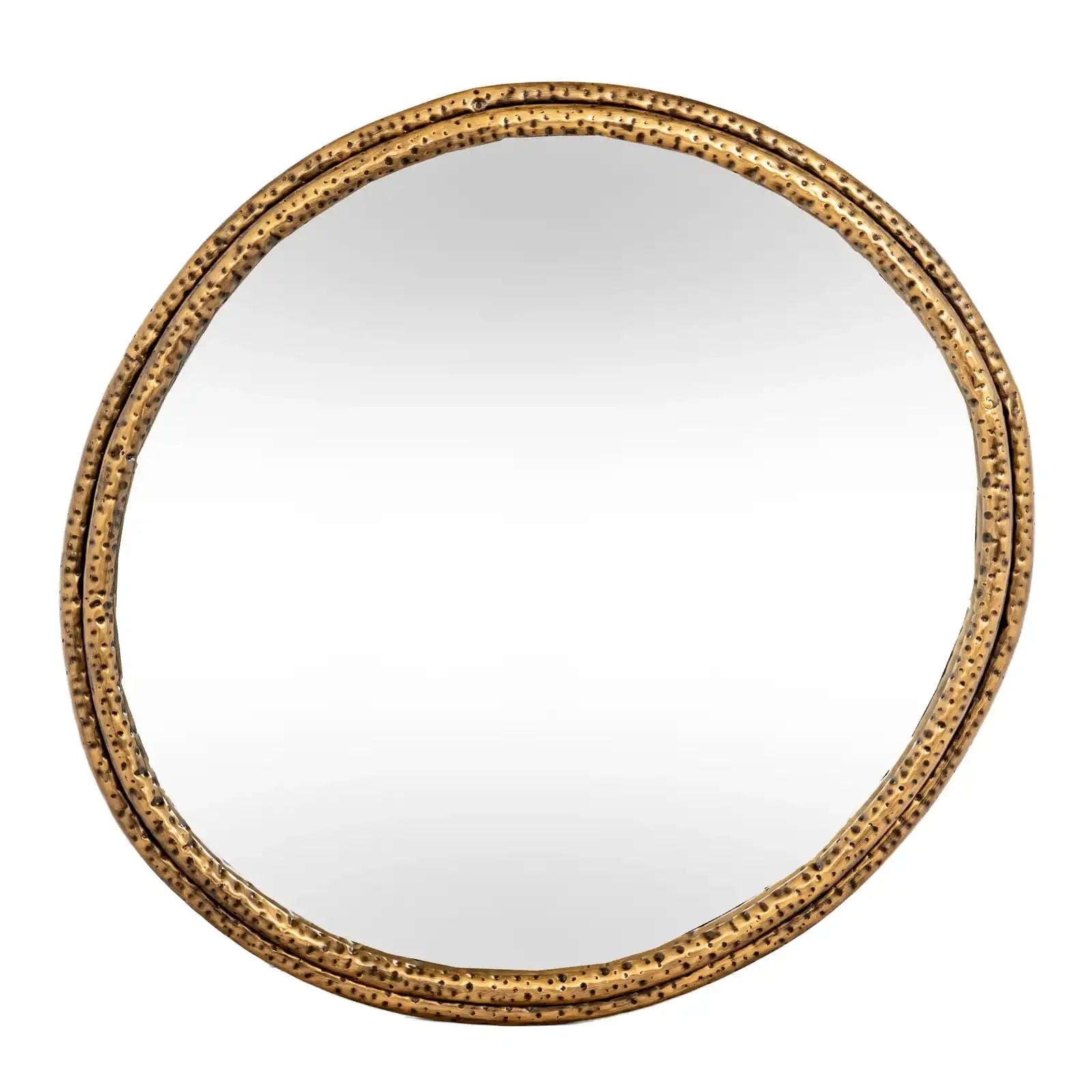 Nahla Medium Mirror With Dimpled Frame
