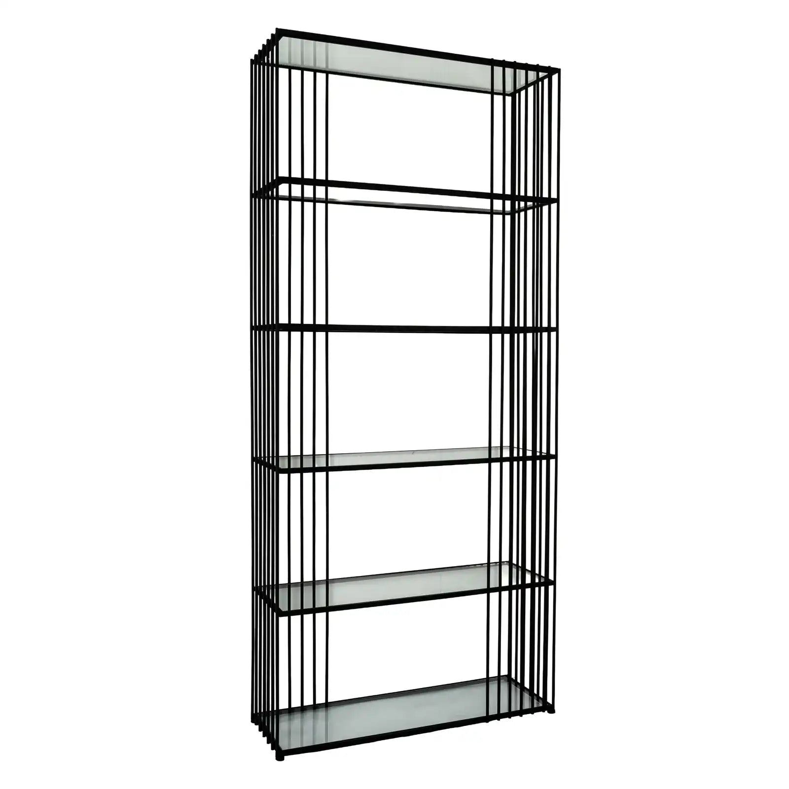 Alto Shelf Unit With Glass Shelves