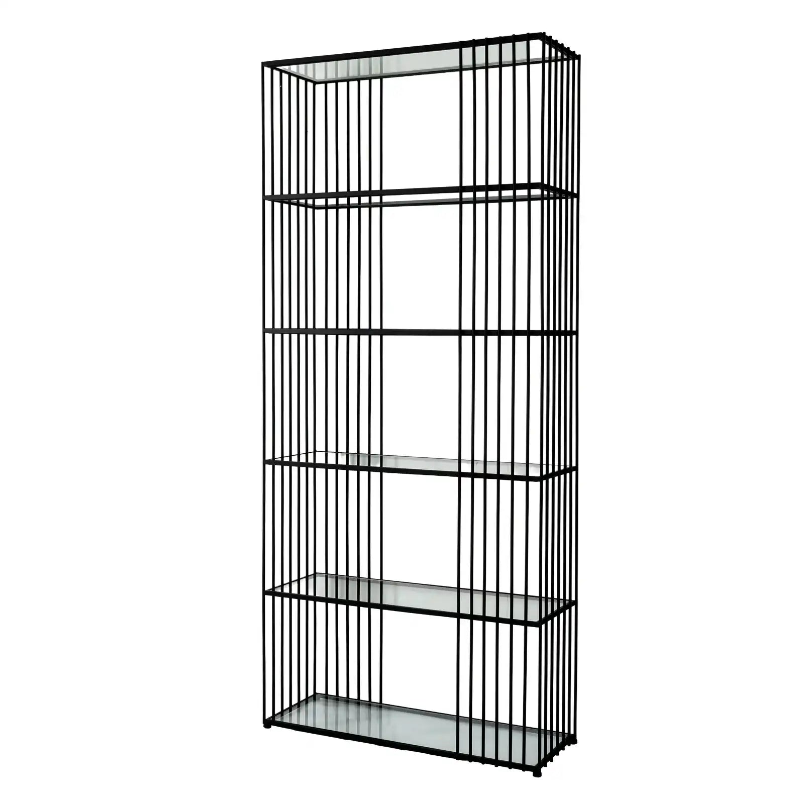 Alto Shelf Unit With Glass Shelves