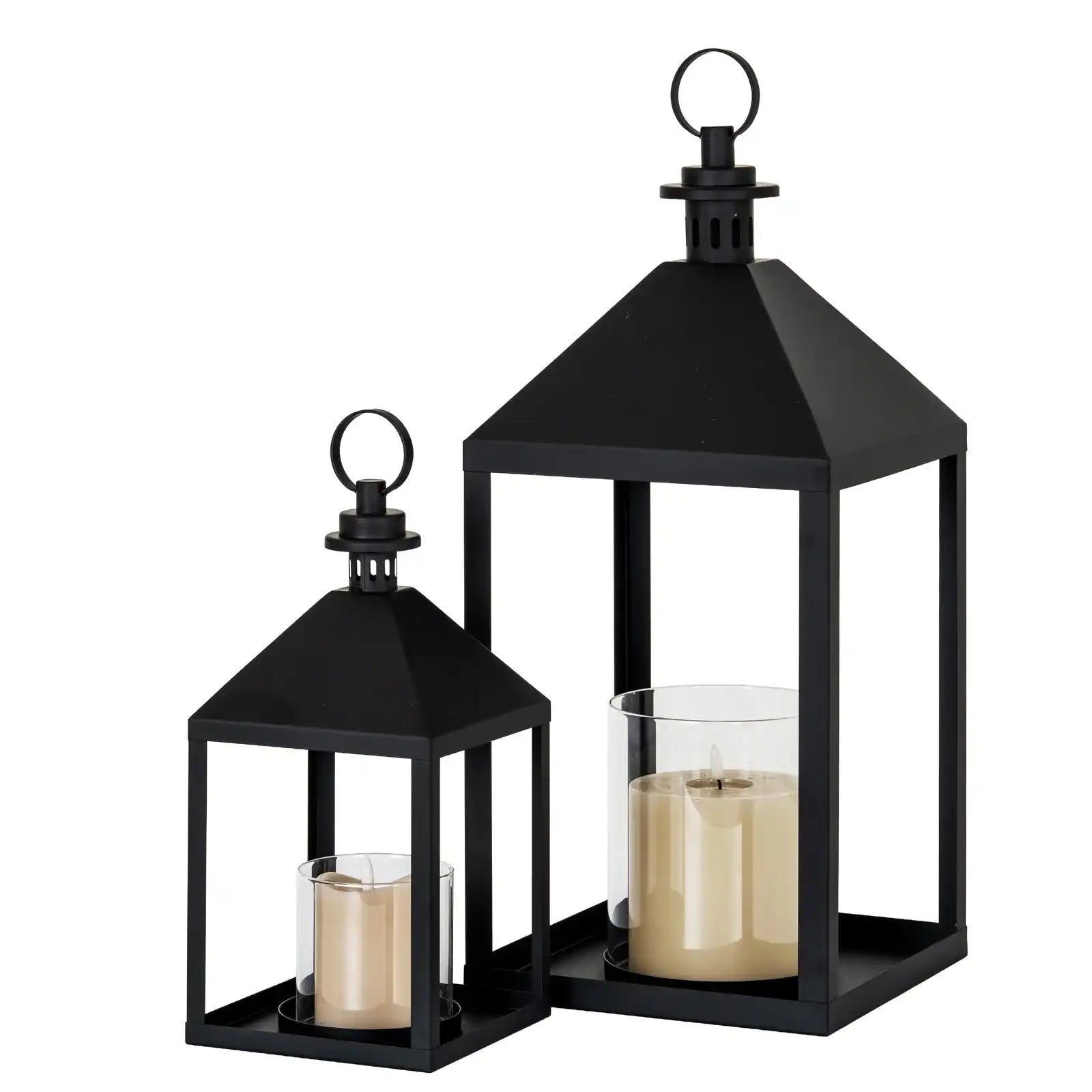Astra Medium Lantern With Glass Candle Holder