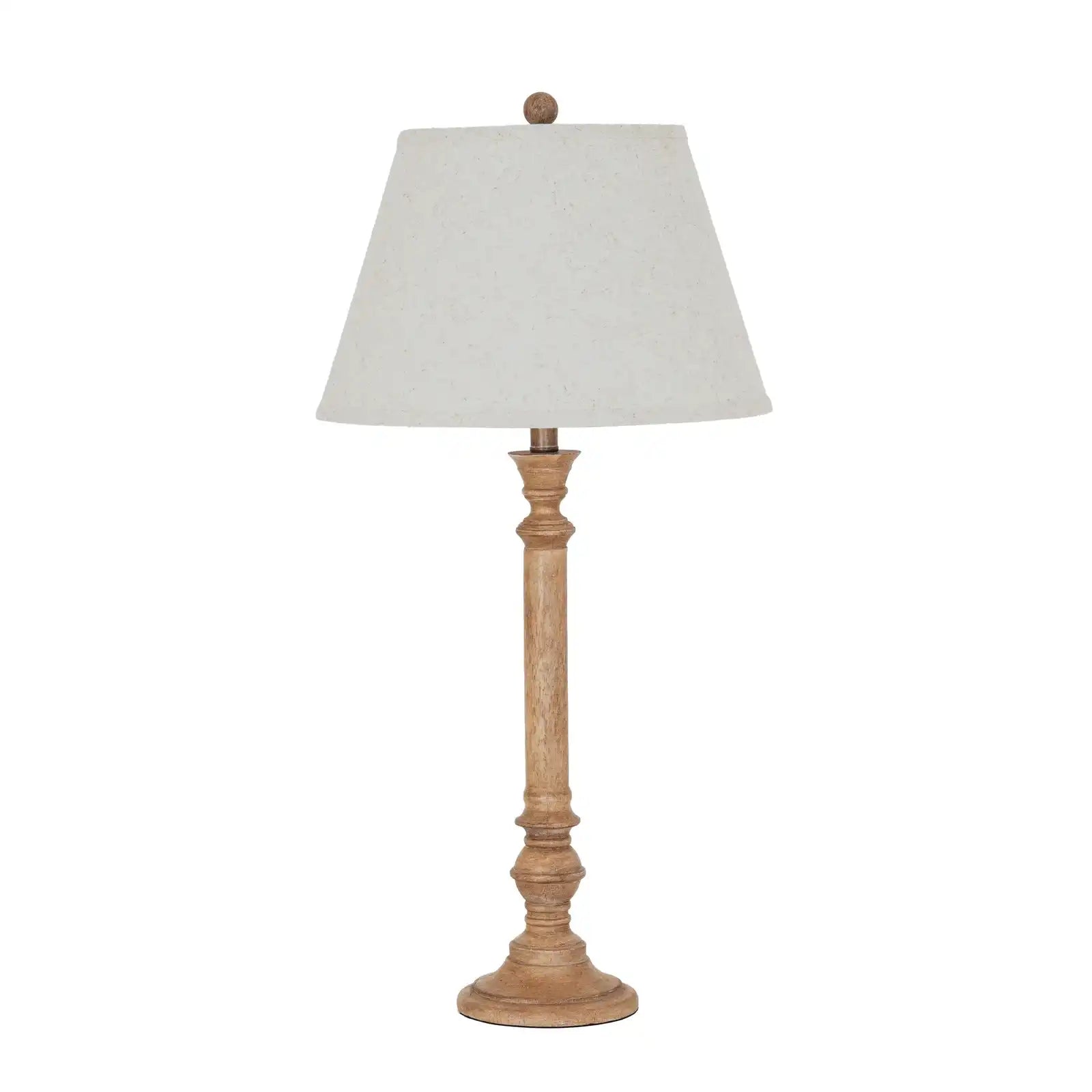 Solenne Table Lamp With Edged Linen Shade
