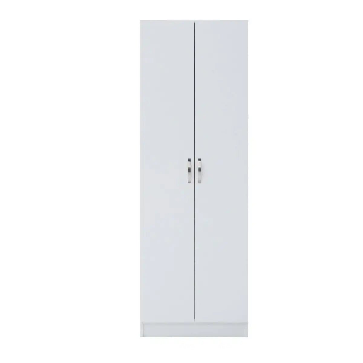 3 DOOR DOUBLE WARDROBE WHITE Essentials - Price Crash Furniture