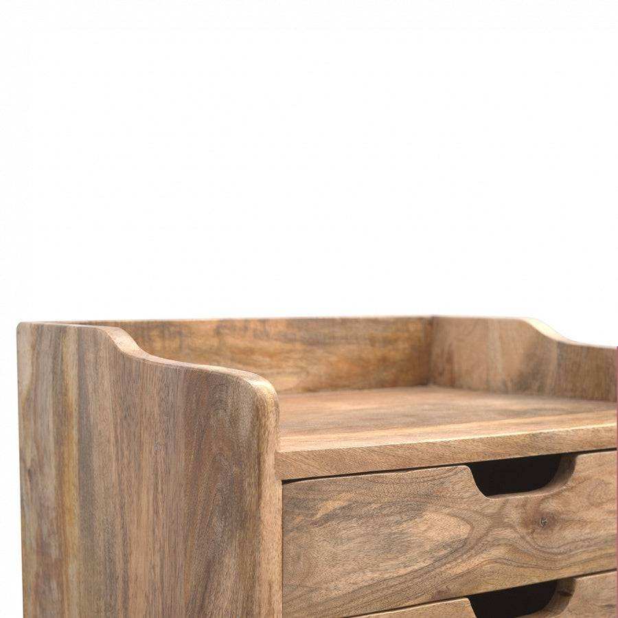 3 Drawer Solid Wood Bedside Table - Price Crash Furniture