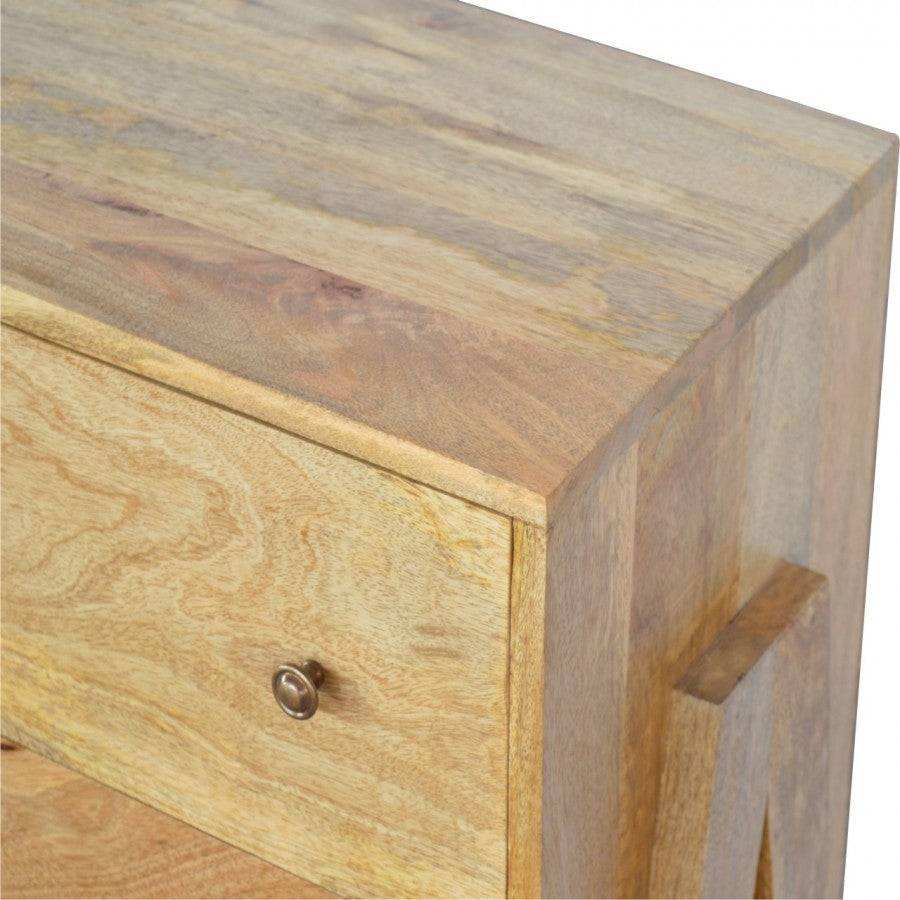 3 Drawer V - shaped Nordic Style Chest - Price Crash Furniture