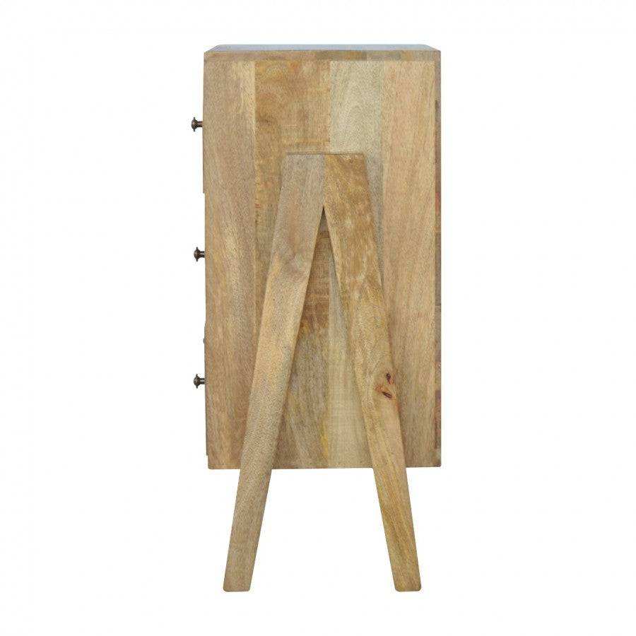 3 Drawer V - shaped Nordic Style Chest - Price Crash Furniture