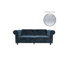 Felix Chesterfield Sofa Bed - Blue Velvet by Dorel - Price Crash Furniture