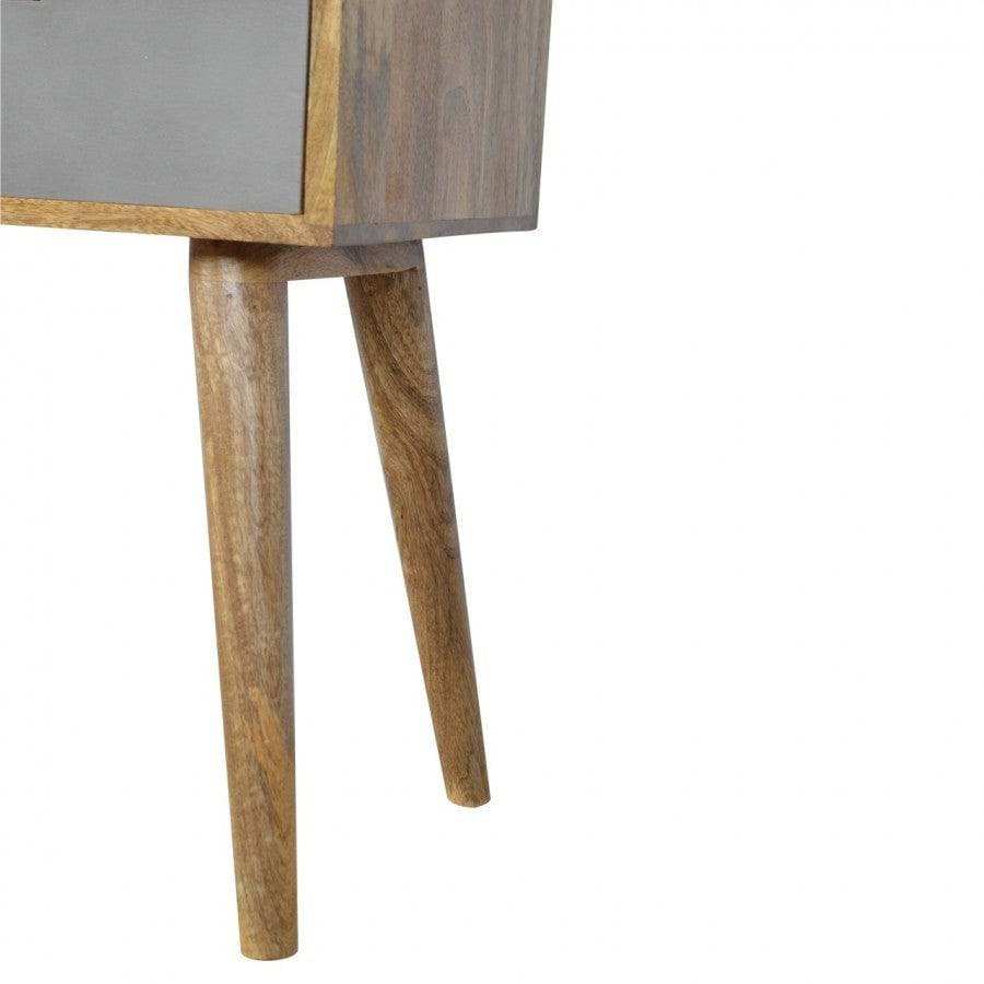 4 Drawer Nordic Style Grey Hand - Painted Console Table - Price Crash Furniture