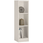 4 You Medium Narrow Bookcase In Pearl White - Price Crash Furniture