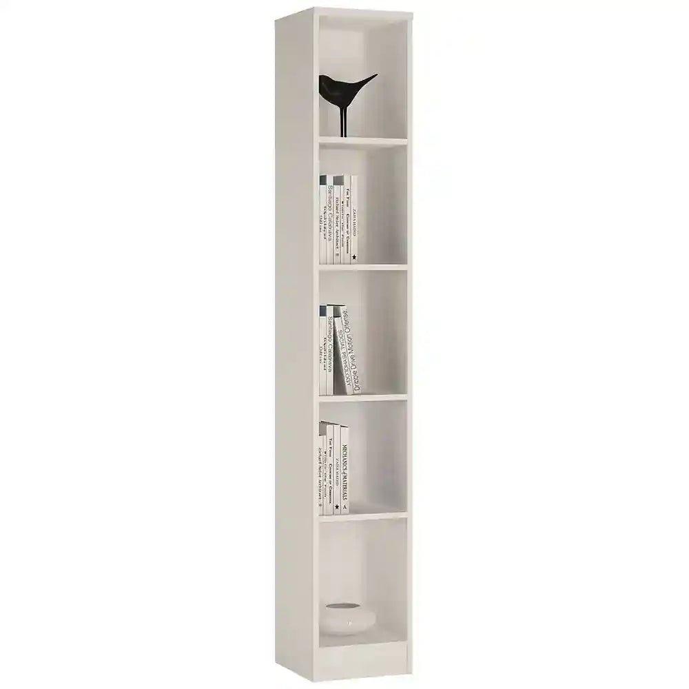 4 You Tall Narrow Bookcase Pearl