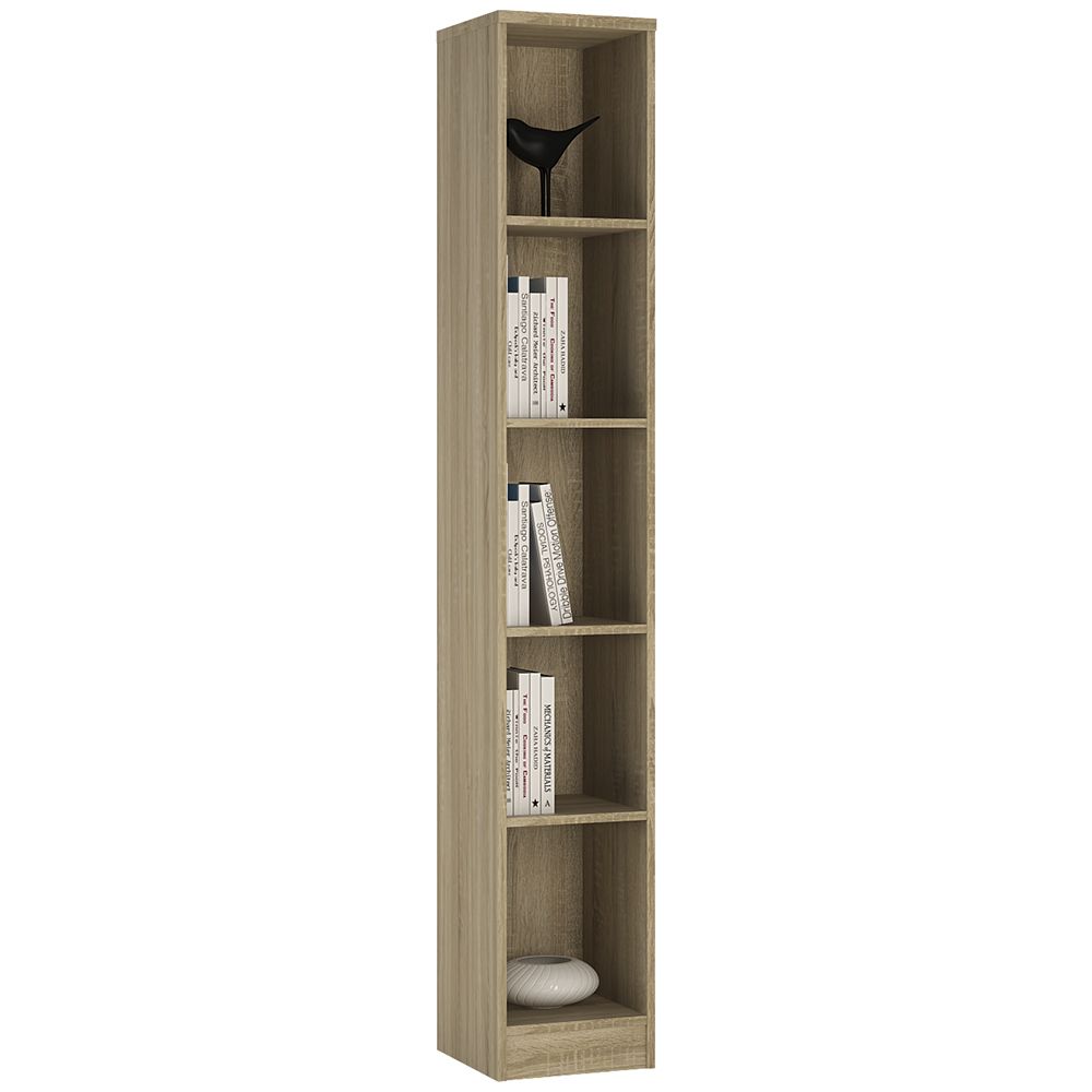 4 You Tall Narrow Bookcase In Sonama Oak - Price Crash Furniture