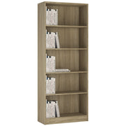 4 You Tall Wide Bookcase In Sonoma Oak - Price Crash Furniture