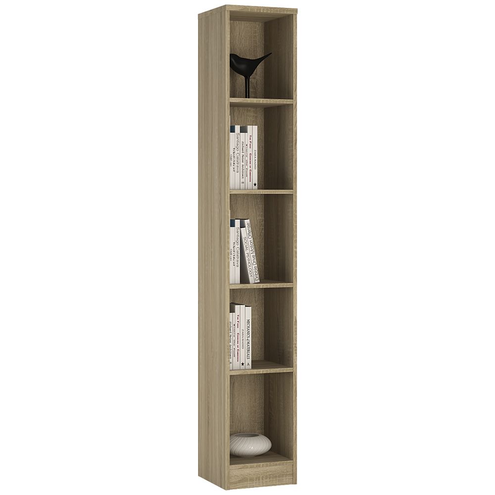 4 You Tall Narrow Bookcase In Sonoma Oak - Price Crash Furniture