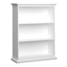 Paris Low Bookcase In White - Price Crash Furniture