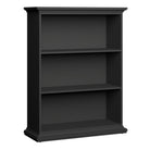 Paris Low Bookcase In Matt Grey - Price Crash Furniture