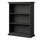 Paris Low Bookcase In Matt Grey - Price Crash Furniture