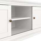 Paris TV Unit 2 Frame Doors In White - Price Crash Furniture