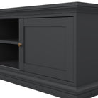 Paris TV Unit 2 Frame Doors In Matt Grey - Price Crash Furniture