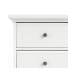 Paris 3 Drawer Desk In White - Price Crash Furniture