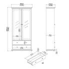 PARIS CHINA CABINET DISPLAY UNIT DRESSER IN WHITE - Price Crash Furniture