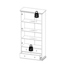 PARIS CHINA CABINET DISPLAY UNIT DRESSER IN WHITE - Price Crash Furniture