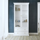 PARIS CHINA CABINET DISPLAY UNIT DRESSER IN WHITE - Price Crash Furniture