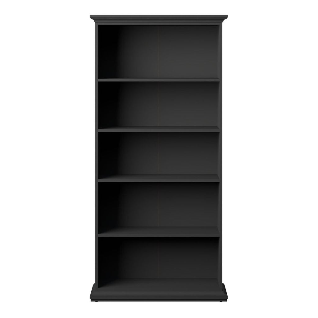 Paris Tall Bookcase In Matt Grey - Price Crash Furniture