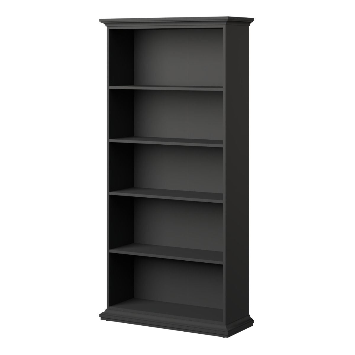 Paris Tall Bookcase In Matt Grey - Price Crash Furniture