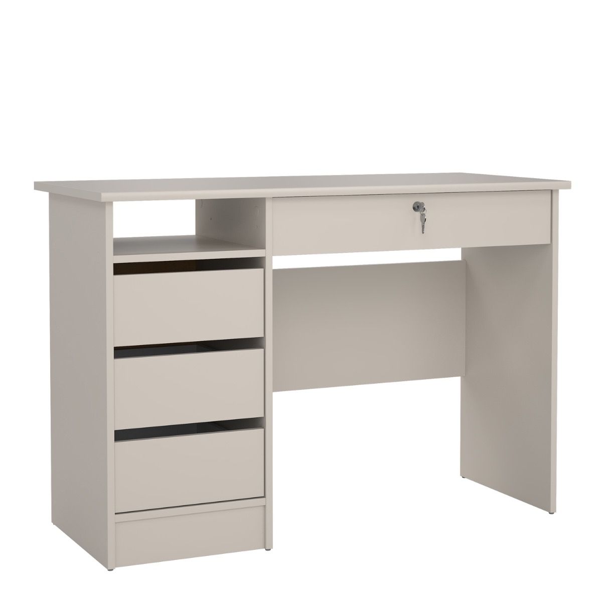 Function Plus Desk With 4 Drawers In Cashmere
