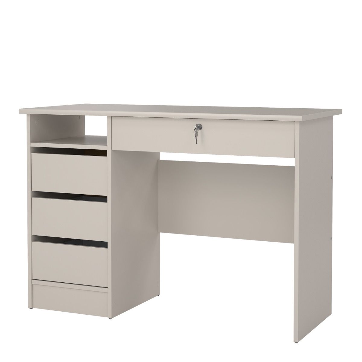 Function Plus Desk With 4 Drawers In Cashmere