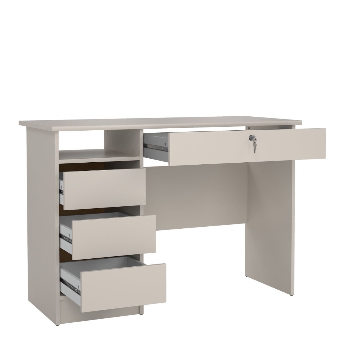 Function Plus Desk With 4 Drawers In Cashmere