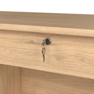 Function Plus 4 Drawer Desk Handle free Drawer in Jackson Hickory Oak - Price Crash Furniture