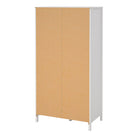 Barcelona Wardrobe With 1 Door 1 Mirror Door 2 Drawers In White - Price Crash Furniture