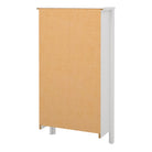 Madrid Shoe Cabinet with 2 Flip Down Doors in White - Price Crash Furniture