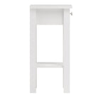 Madrid Bedside Table Unit With 1 Drawer In White - Price Crash Furniture