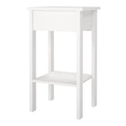 Madrid Bedside Table Unit With 1 Drawer In White - Price Crash Furniture