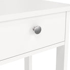 Madrid Bedside Table Unit With 1 Drawer In White - Price Crash Furniture