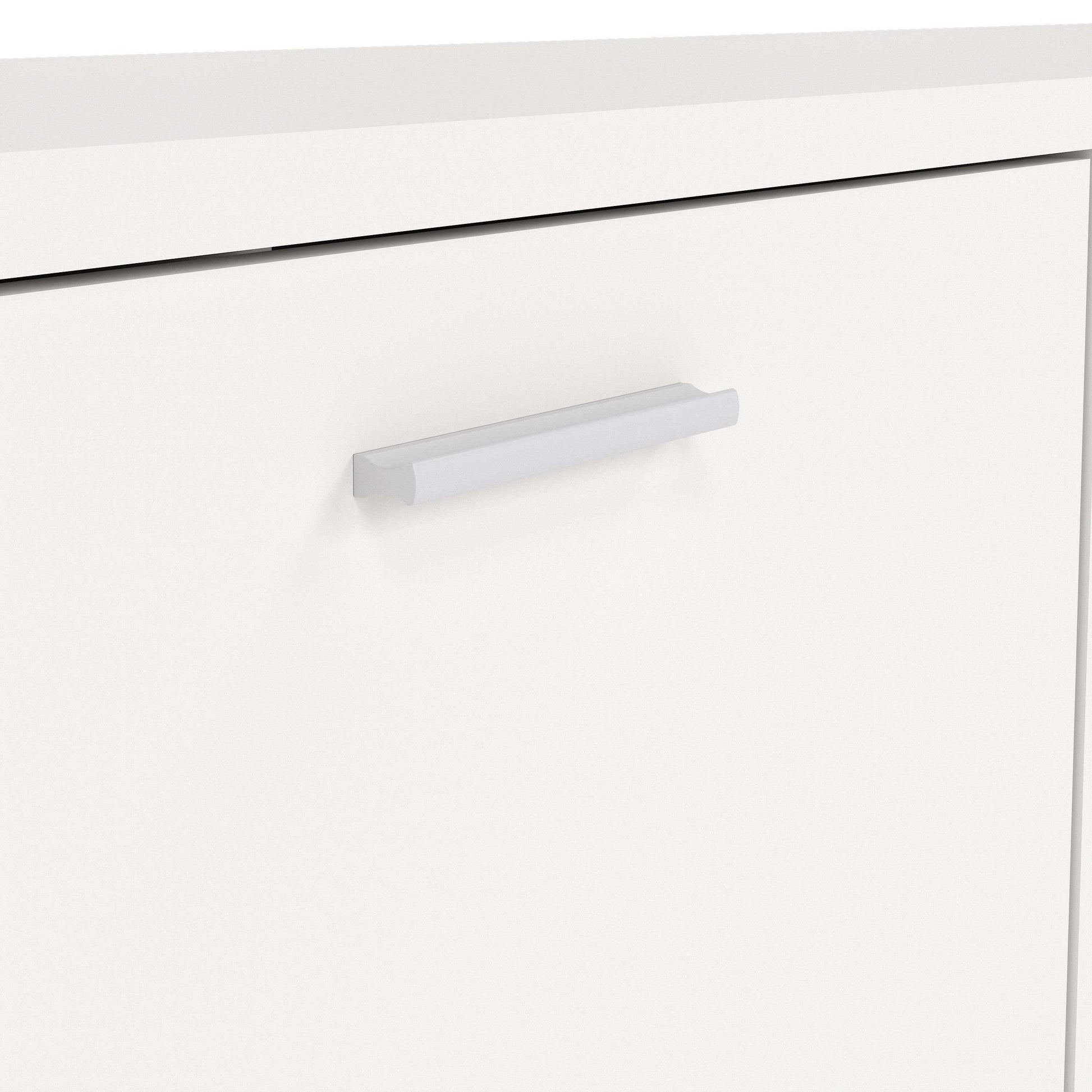 Media TV Unit With 2 Doors 1 Drawer In White - Price Crash Furniture