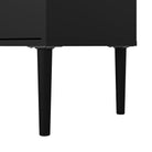 Media TV Unit With 2 Doors 1 Drawer In Black - Price Crash Furniture