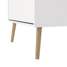 Cumbria Shoe Cabinet 3 Flip Down Doors White - Price Crash Furniture